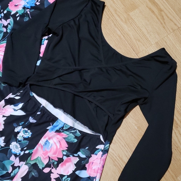 Long sleeve floral print dress - Picture 4 of 5